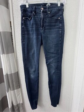Good American Good Legs High-Rise Skinny Jeans - Dark Wash - Size 4/27